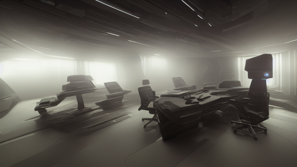 Abstract cinematic futuristic command center lighting (no text)